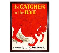 Wee Blue Coo Book Cover Catcher Rye Salinger Classic Red Horse City Novel Art Print Framed Poster Wall Decor 12X16 Inch