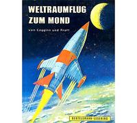 Wee Blue Coo Book Cover Space Flight To The Moon Germany Science Fiction Rocket Art Print Poster Wall Decor 12X16 Inch
