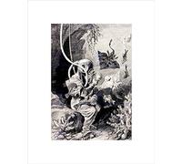 Wee Blue Coo Book Deep Sea Diver Fish Retro Diving Suit Ray Fish Wall Art Print