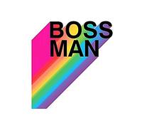 Wee Blue Coo Boss Man Rainbow White Motivational Unframed Wall Art Print Poster Home Decor Premium