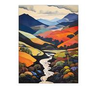 Wee Blue Coo Brecon Beacons Beauty Wales Autumnal Unframed Wall Art Print Poster Home Decor Premium