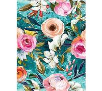 Wee Blue Coo Bright Floral Pattern Unframed Art Print Poster Wall Decor 12x16 inch