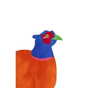 Wee Blue Coo Bright Pheasant Bird Wall Art Print 12X16