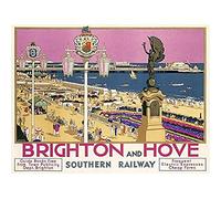 Wee Blue Coo Brighton Hove Sussex Beach Resort Travel Unframed Wall Art Print Poster Home Decor Premium
