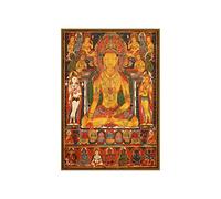 Wee Blue Coo Buddha Ratnasambhava Wealth Deities Wall Art Print
