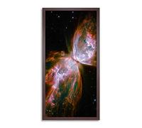 Wee Blue Coo Bug Nebula Butterfly Hubble Space Universe Long Panel Framed Wall Art Print