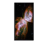Wee Blue Coo Bug Nebula Butterfly Hubble Space Universe Long Panel Framed Wall Art Print
