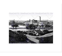 Wee Blue Coo Burroughs Wellcome & Co Factory Dartford Kent England 1895 Old Wall Art Print