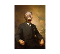 Wee Blue Coo Business Monkey In Suit Wall Art Wall Art Print