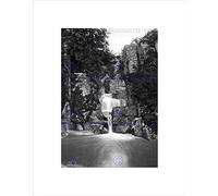 Wee Blue Coo Callander Bracklinn Falls And Bridge Scotland Old BW Wall Art Print