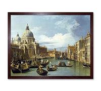 Wee Blue Coo Canaletto The Entrance To Grand Canal Venice Old Master Painting Art Print Framed Poster Wall Decor 12X16 Inch