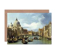 Wee Blue Coo CANALETTO THE ENTRANCE TO GRAND CANAL VENICE PAINTING GREETINGS CARD
