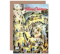 Wee Blue Coo CARD ALTERNATIVE CHRISTMAS XMAS JOURNEY TO HEAVEN HELL