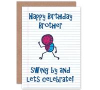 Wee Blue Coo CARD BIRTHDAY HAPPY BROTHER SPIDER MAN CARTOON FUN GIFT
