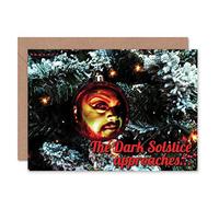Wee Blue Coo CARD CHRISTMAS XMAS DARK SOLSTICE DEVIL FACE PRESENT GIFT