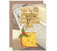 Wee Blue Coo CARD CHRISTMAS XMAS MERRY CHEESIEST CHEESE FUN PRESENT GIFT
