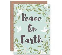 Wee Blue Coo CARD CHRISTMAS XMAS PEACE ON EARTH DOVES