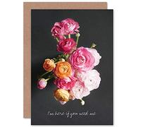 Wee Blue Coo CARD GREETING BEREAVED SYMPATHY ROSES FLOWERS