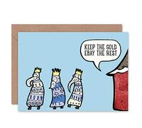 Wee Blue Coo CARD GREETING CHRISTMAS XMAS NATIVITY THREE KINGS HUMOUR