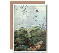 Wee Blue Coo CARD GREETING DETMOLD VENUS FLY TRAP LANTERN