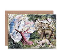 Wee Blue Coo CARD GREETING GIFT PAINTING BOOK DIVINE COMEDY BLAKE DANTE RUNNING FROM BEASTS
