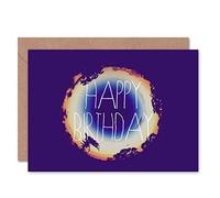 Wee Blue Coo CARD GREETING HAPPY BIRTHDAY LITTLE PLANET TROPICAL