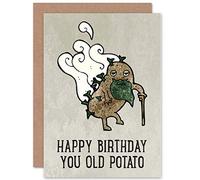 Wee Blue Coo CARD GREETING HAPPY BIRTHDAY OLD POTATO CARTOON