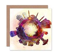 Wee Blue Coo CARD GREETING LITTLE WORLD CITY SKYLINE ANKARA TURKEY GIFT