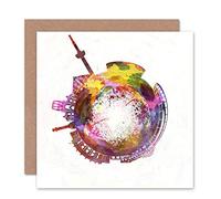 Wee Blue Coo CARD GREETING LITTLE WORLD CITY SKYLINE STUTTGART GERMANY GIFT