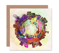 Wee Blue Coo CARD GREETING LITTLE WORLD CITY SKYLINE TEL AVIV ISRAEL GIFT