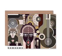 Wee Blue Coo CARD GREETING MUSIC THEME DIGITAL GRAPHIC WEIRD GIFT