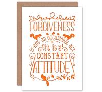Wee Blue Coo CARD GREETING QUOTE MOTIVATION FORGIVENESS ATTITUDE