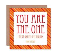 Wee Blue Coo CARD GREETING ROMANCE VALENTINE DRUNK TEXT LOVE