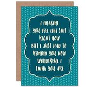 Wee Blue Coo CARD GREETING SYMPATHY EMPATHY YOU ARE WONDERFUL PRESENT GIFT