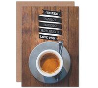 Wee Blue Coo CARD GREETING VALENTINE LOVE ESPRESSO COFFEE PUN FUNNY