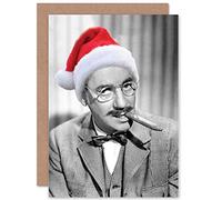 Wee Blue Coo CARD MERRY CHRISTMAS XMAS SANTA MARX SMOKES CIGARS GIFT