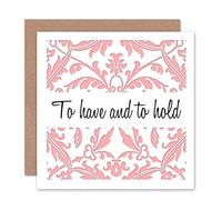 Wee Blue Coo CARD WEDDING CELEBRATION TO HAVE HOLD ORNATE GIFT
