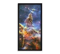 Wee Blue Coo Carina Nebula PIA15985 Space Hubble Long Panel Framed Wall Art Print