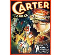 Wee Blue Coo Carter The Great The Magician Vintage Advertising Art Print Poster Wall Decor 12X16 Inch