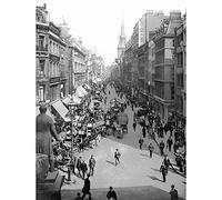 Wee Blue Coo CHEAPSIDE LONDON ENGLAND 1 PHOTOMECHANICAL OLD BW PHOTO PRINT 12x16 inch 30x40cm POSTER ART 378BW