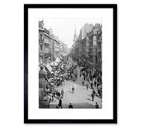 Wee Blue Coo Cheapside London Vintage History Old BW Picture Framed Wall Art Print