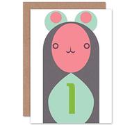 Wee Blue Coo CHILD BIRTHDAY BUBBLE 1 ONE YEAR OLD NEW ART GREETINGS GIFT CARD