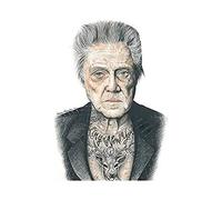 Wee Blue Coo Christopher Walken Gangster Inked Ikon By W.maguire Wall Art Print