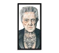 Wee Blue Coo Christopher Walken Tattoo Wayne Maguire Inked Ikons Long Panel Framed Wall Art Print