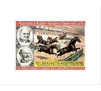 Wee Blue Coo Circus Ad Barnum Bailey Greatest Show Earth Horse Show Wall Art Print