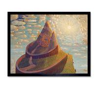 Wee Blue Coo Ciurlionis Fairy Tale Castle Art Print Framed Poster Wall Decor 12X16 Inch