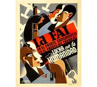 Wee Blue Coo Civil War Spanish FAI CNT Worker Union Fight For Humanity Canvas Print