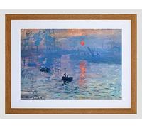 Wee Blue Coo Claude Monet Impression Sunrise Old Master Framed Wall Art Print