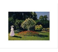 Wee Blue Coo Claude Monet Jeanne Marguerite Lecadre In Garden Wall Art Print