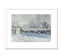 Wee Blue Coo Claude Monet Magpie Old Master Art Picture Framed Wall Art Print